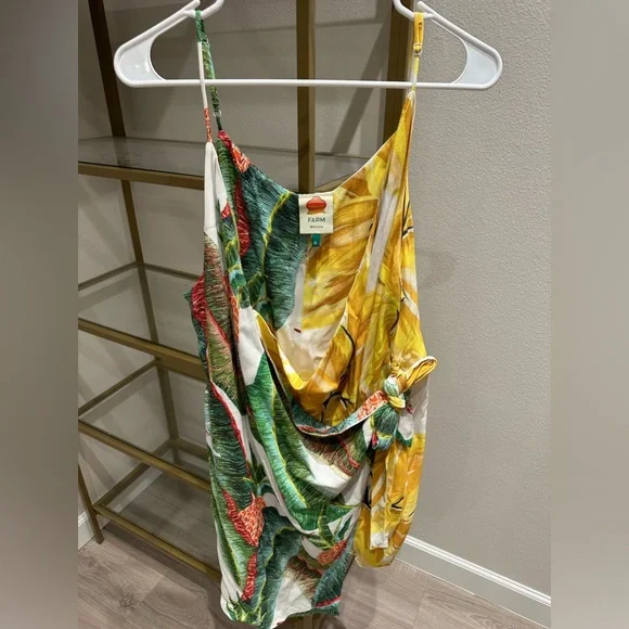 FARM Rio Azalea Forest Mini Wrap Dress Size XL - Picture 3 of 10